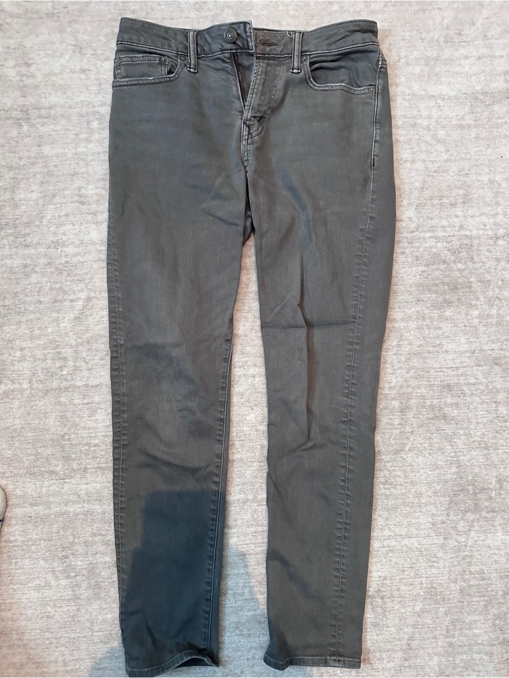 Slim Fit Men’s Jeans in Charcoal Gray